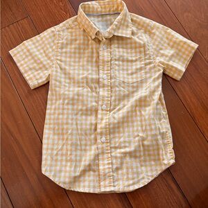 Yellow Checkered Kids Shirt